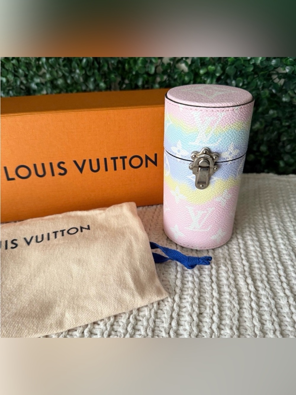 Louis Vuitton Pastel Escale Monogram Perfume Fragrance Travel Case